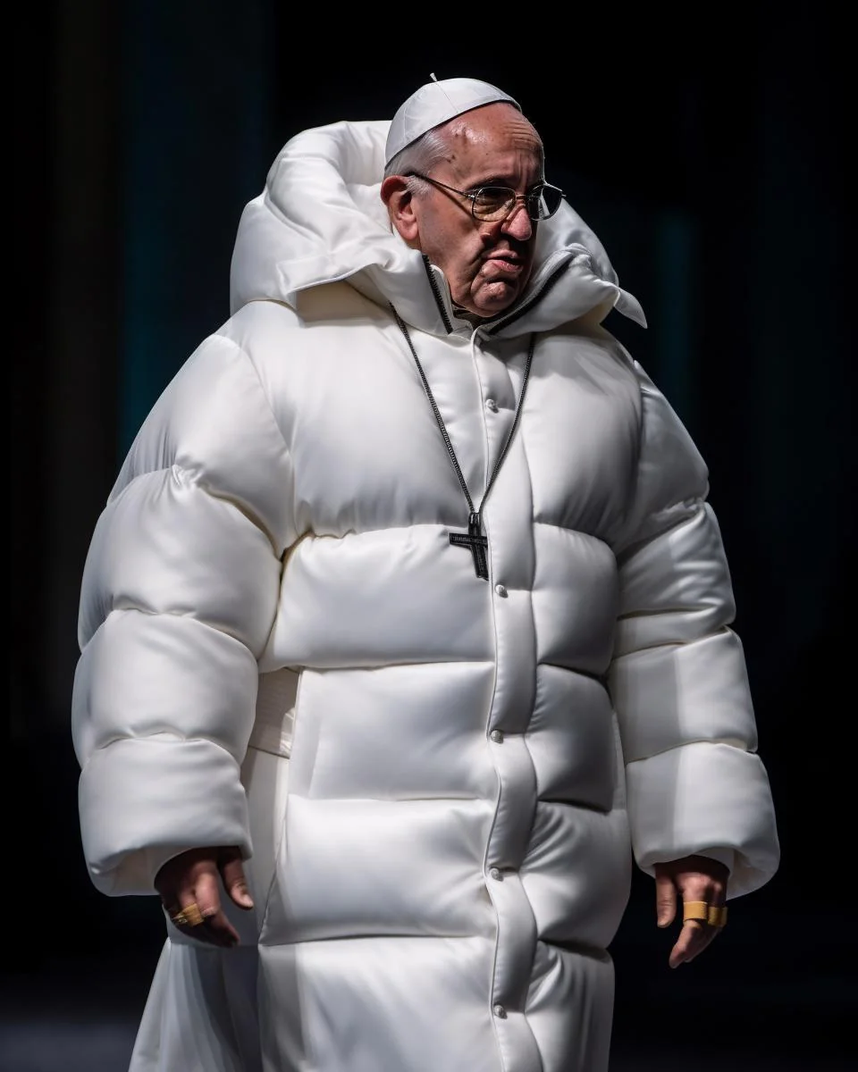 Misinformation: the Pope wearing a stylish puffer jacket